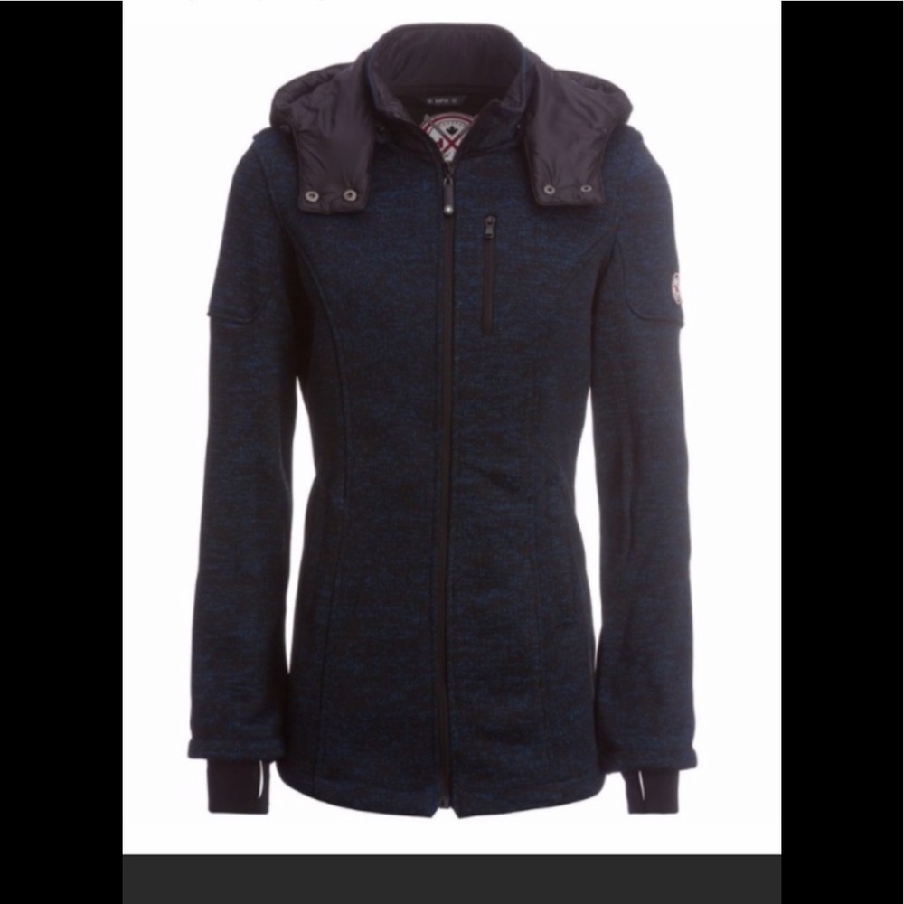 🔥Womens HFX Halifax Luna Knit Jacket/Coat-Blue🔥 - Picture 2 of 9